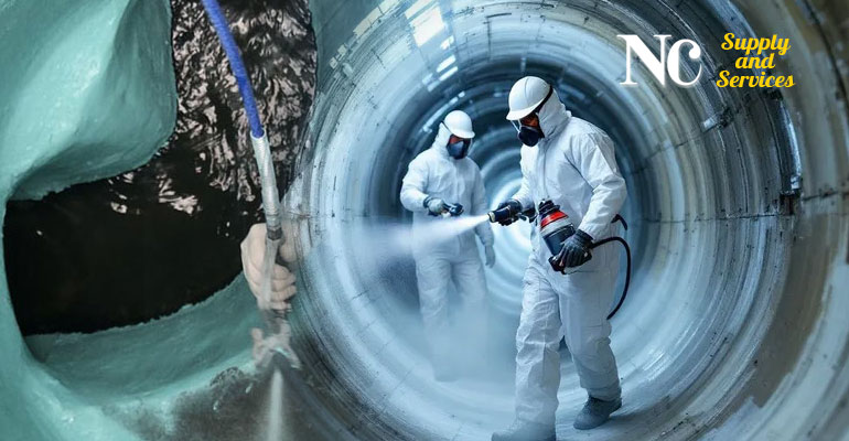 งานเคลือบไฟเบอร์กลาส-FRP Linning Coating