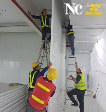รับริการติดตั้งผนังสำเร็จรูป, sandwich panel, แผ่นฉนวนสําเร็จรูป, ผนัง isowall,ะรับติดตั้งห้อง clean room,