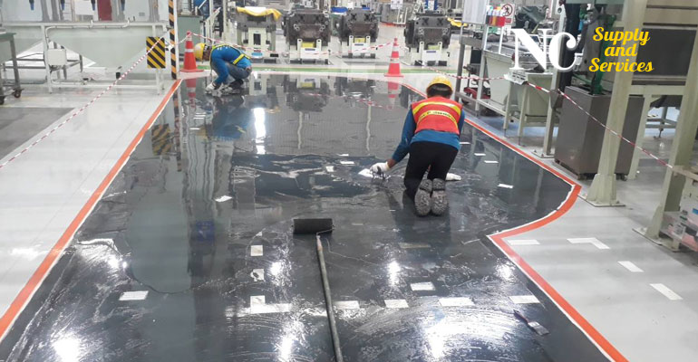 เคลือบพื้นอีพ็อกซี่แบบปรับระดับเอง Epoxy Self Leveling