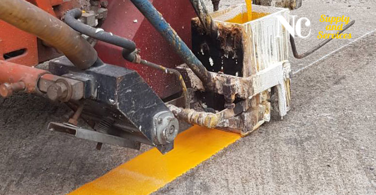 รับตีเส้นจราจร