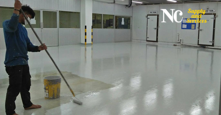 เคลือบพื้นอีพ็อกซี่ Epoxy flooring