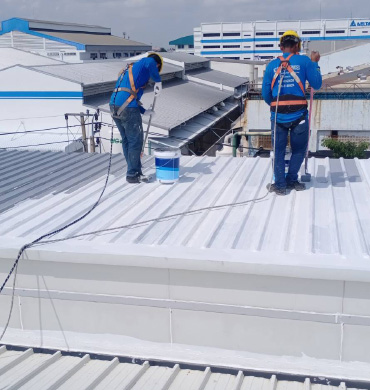 บริการพ่นสีเซรามิกหลังคา